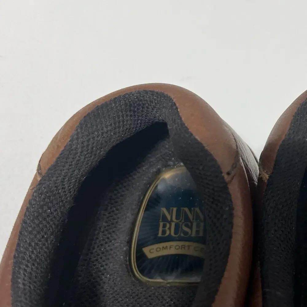 Nunn Bush Cameron Moc Toe Oxford Shoes Size 11.5W Lightweight Brown